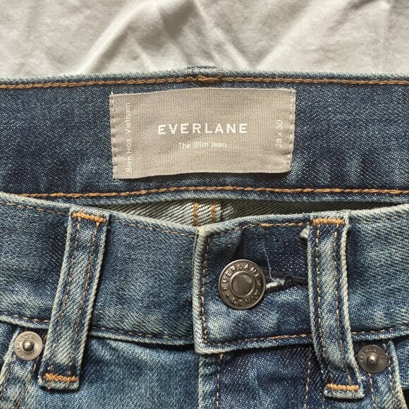 Men's Everlane Light Blue Eco-Friendly Slim-fit Jeans (28/30) - Picture 3 of 8